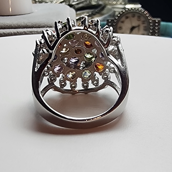 Flower Power Big Multi Color Ring - Picture 6 of 6